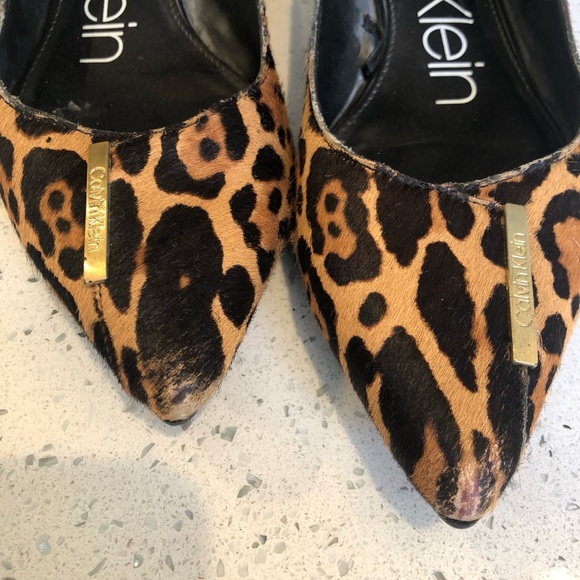 Calvin Klein Women's Leopard Print Flats - Picture 3 of 5